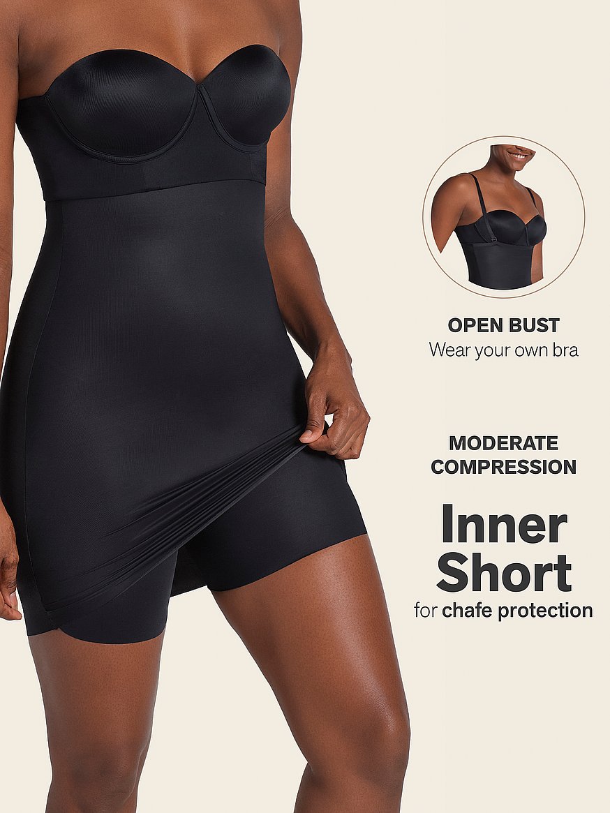 Buy Moderate Compression Sculpting Skort Slip, Black - Order