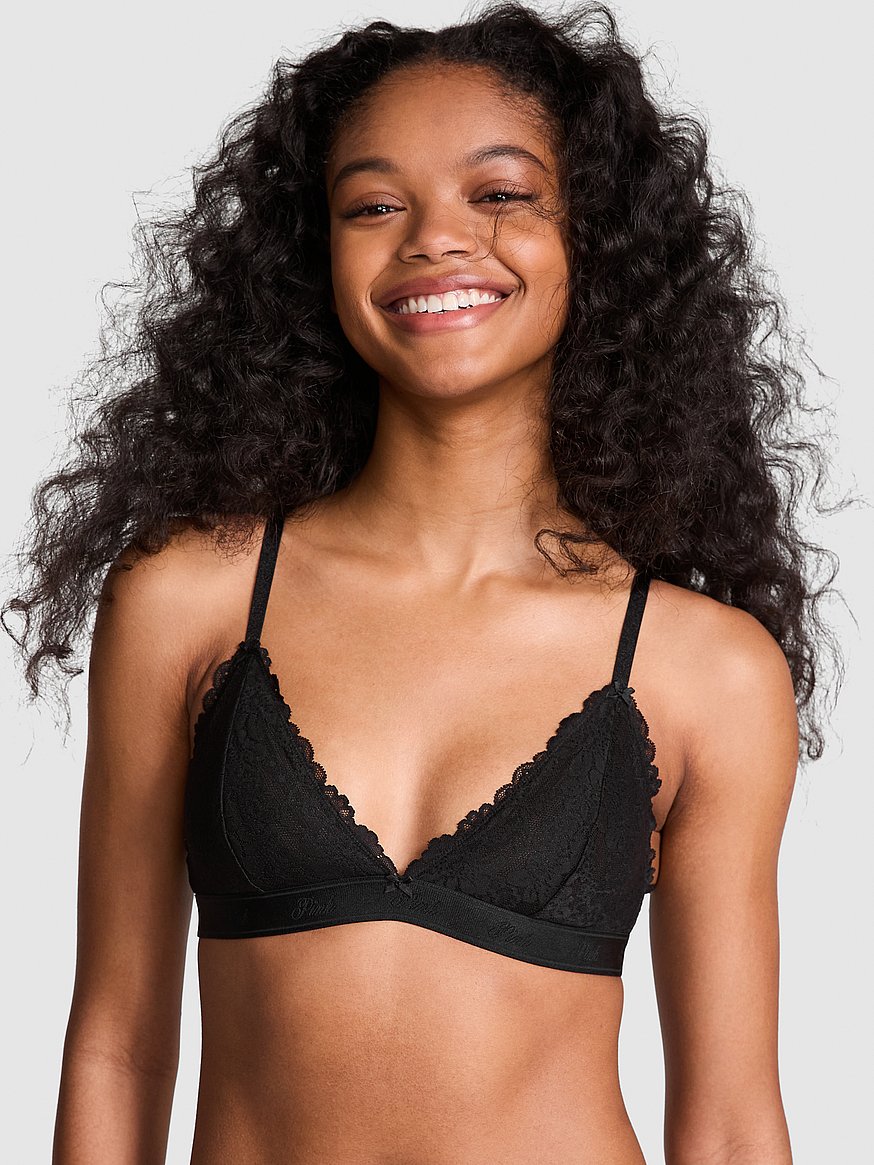 cute black bralette