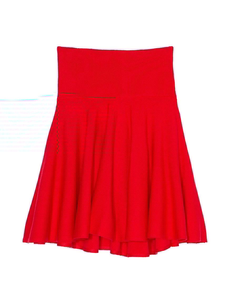 Short Skirt Red Knit Skater Skirt Buy Beckett Knit Mini Skirt