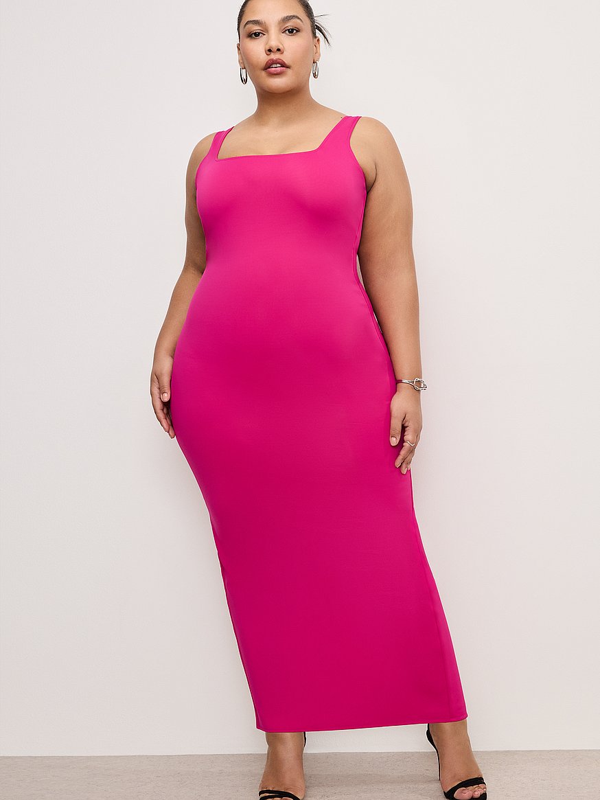 Buy Scuba Modern Tank Maxi Dress, Fuschia - Order Dresses online -  Victoria's Secret US
