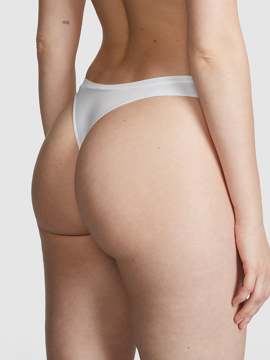 Seamless High-Leg Thong Panty