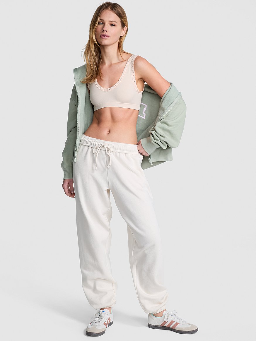 Ensemble Pantalon Et Hoodie Victoria's Secret Rose Rare - Paillettes - Taille XS