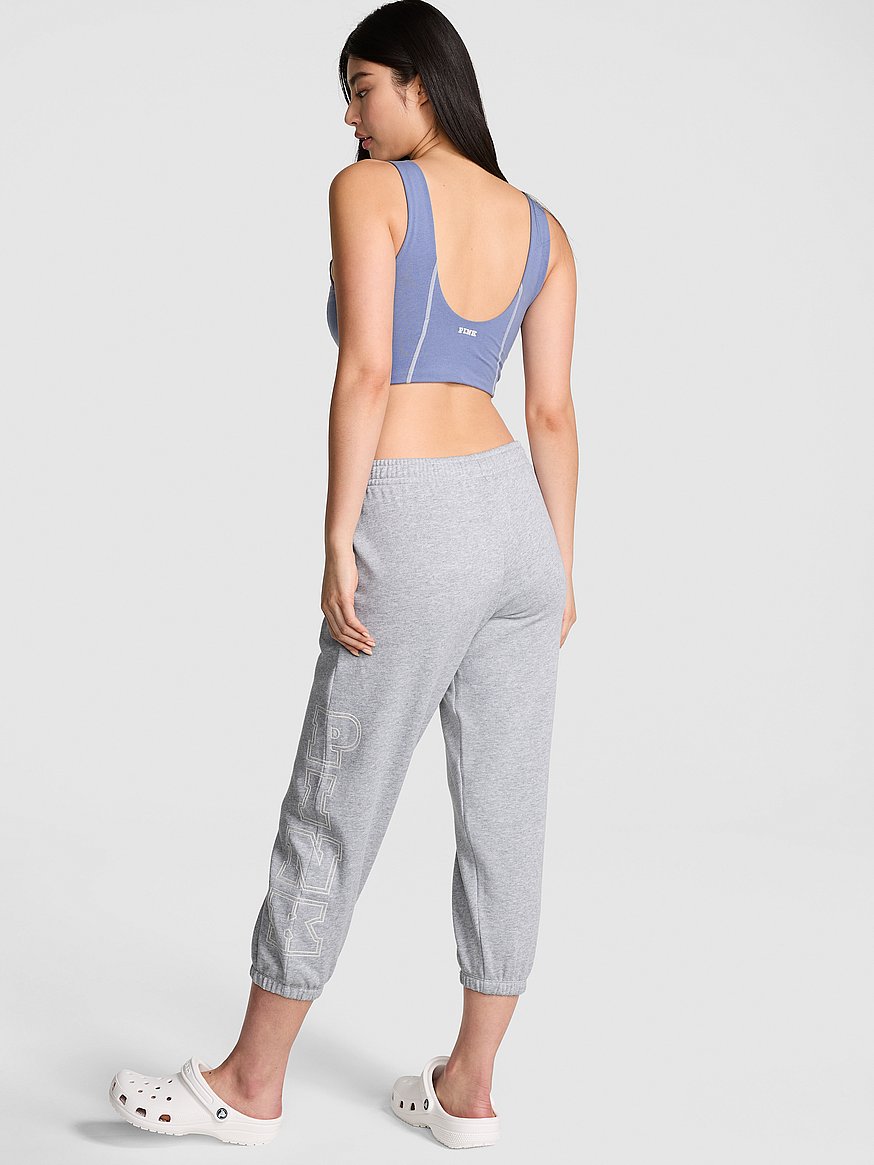 Buy Ivy Fleece Capri Jogger Sweatpants, Medium Heather Grey