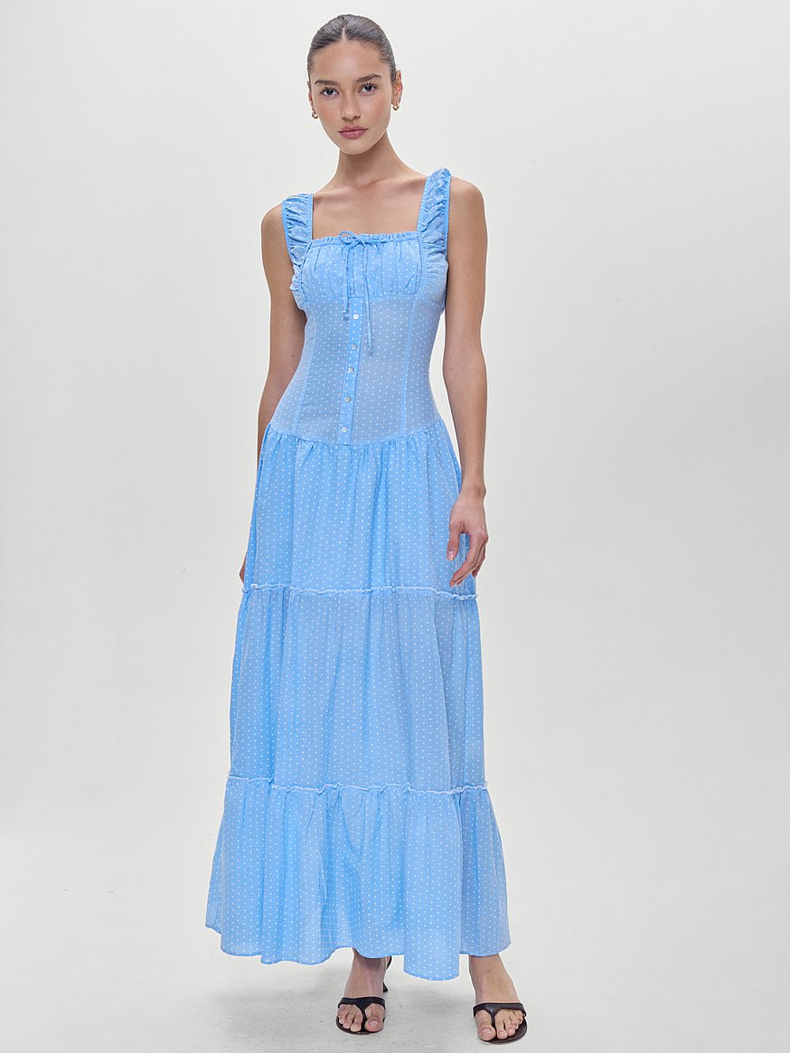 knee length dresses for ladies Christabelle Ruffle Maxi Dress