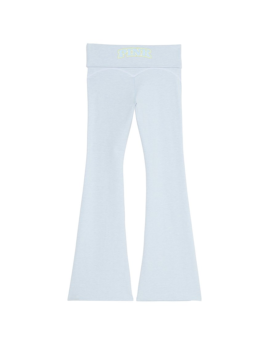 All-Day Cotton Foldover Flare Leggings