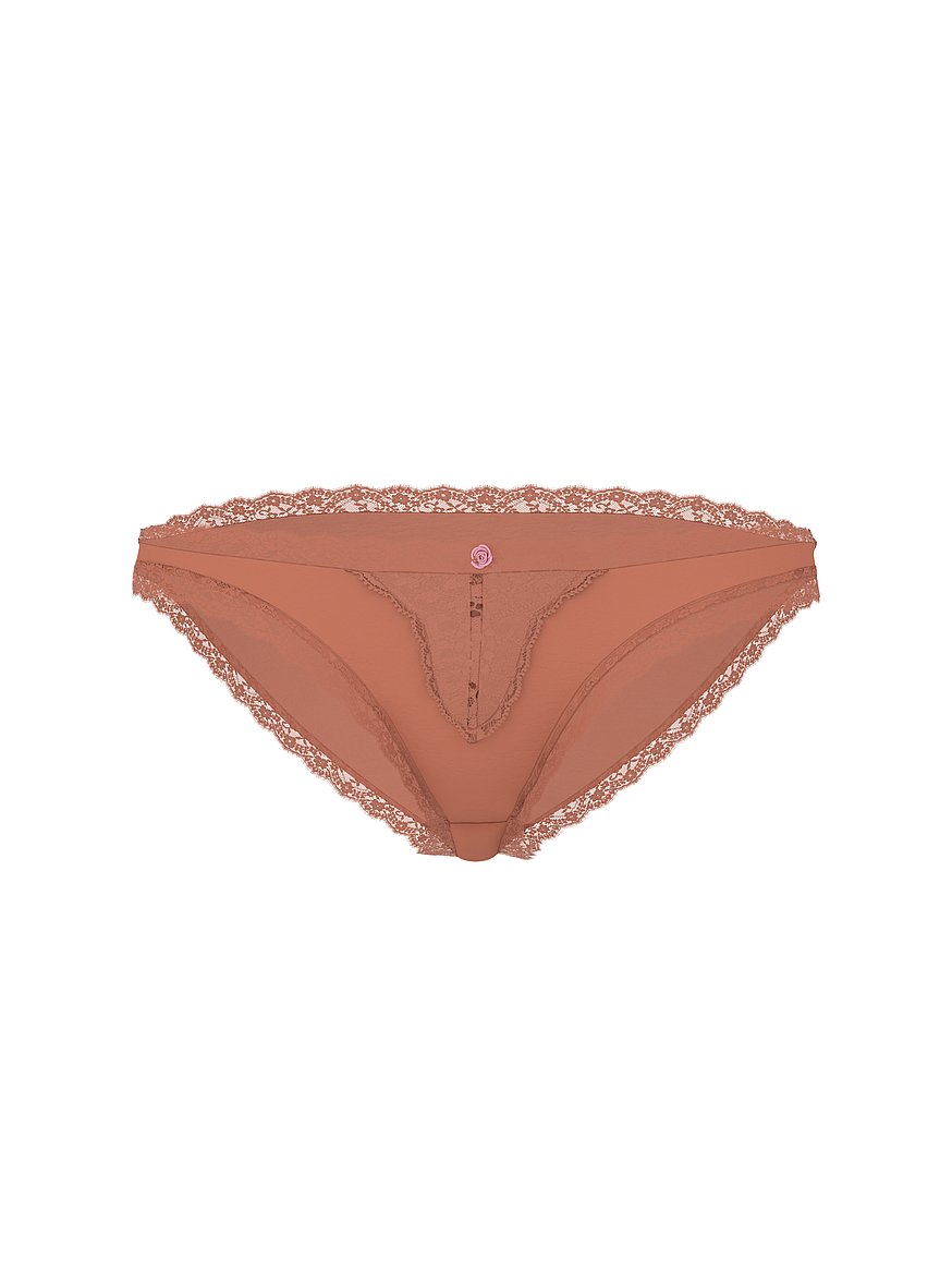 Lace-Trim Bikini Panty