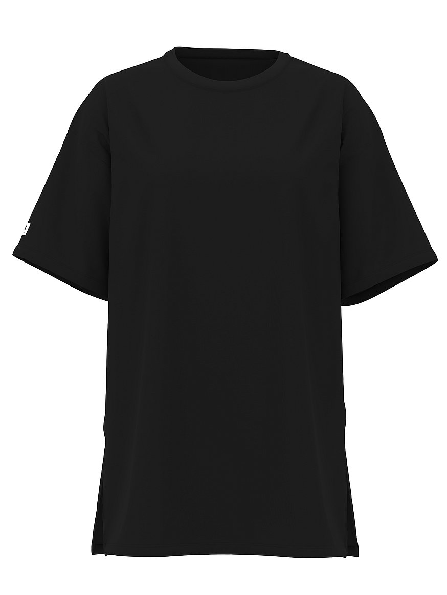 Cotton Oversized Side-Slit Sleepshirt