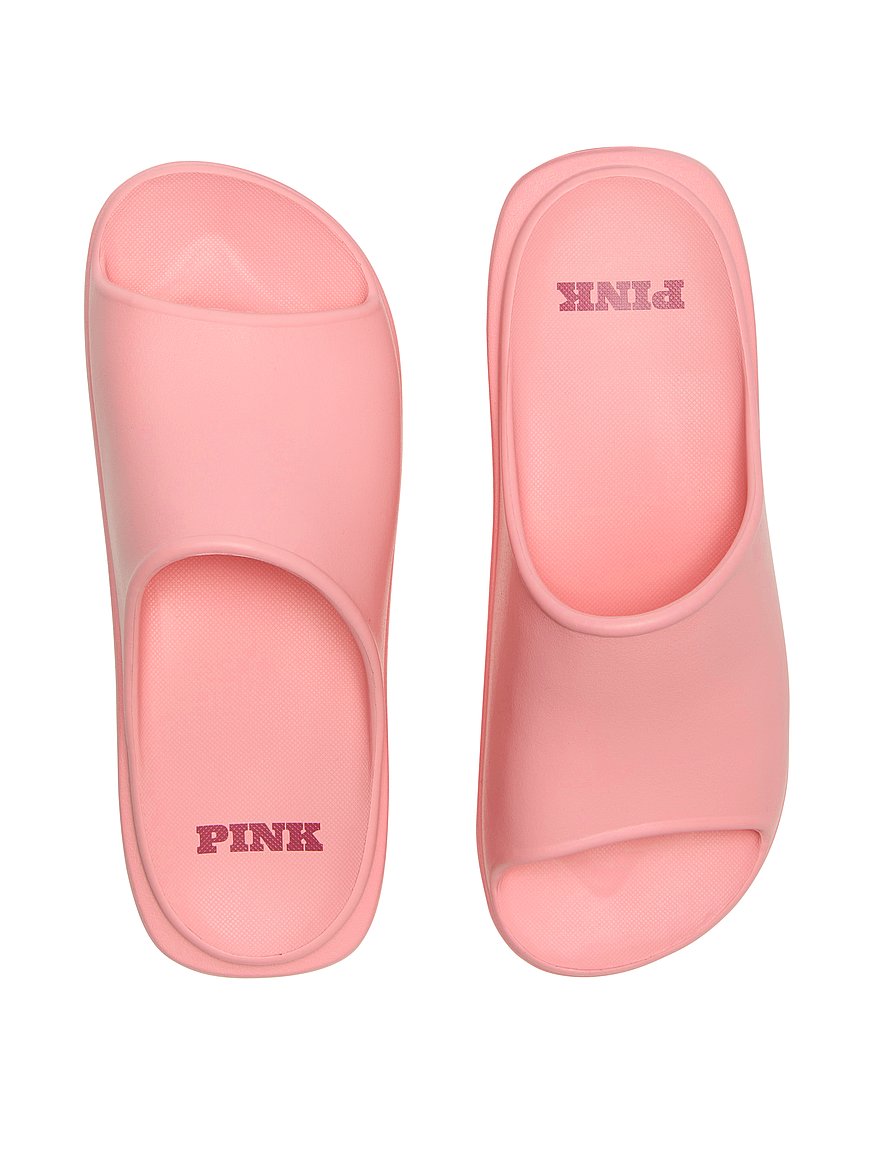 Buy Platform Slide Sandals, Petal Pink - Order Shoes online - PINK US