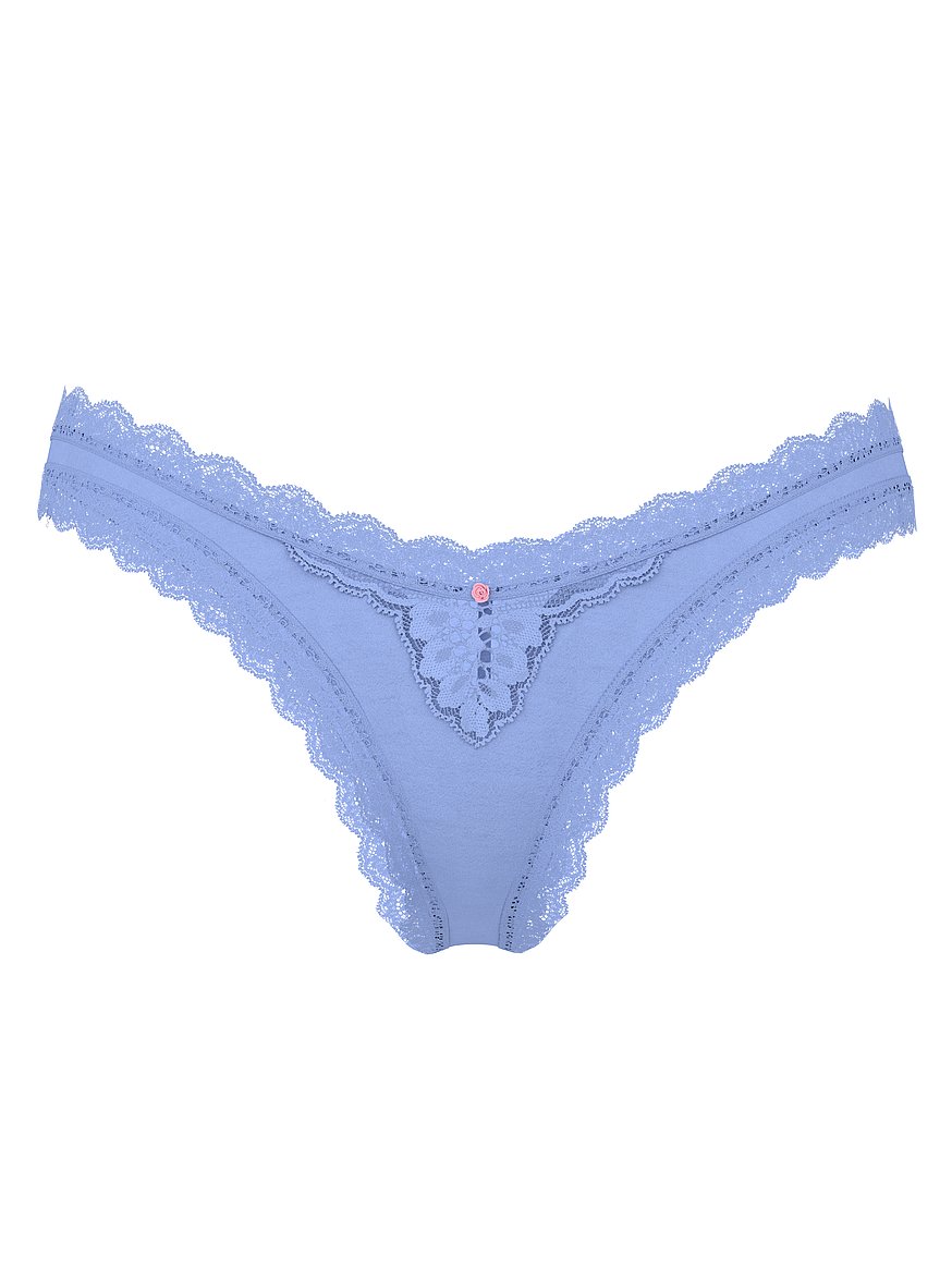 Lace-Trim Brazilian Panty