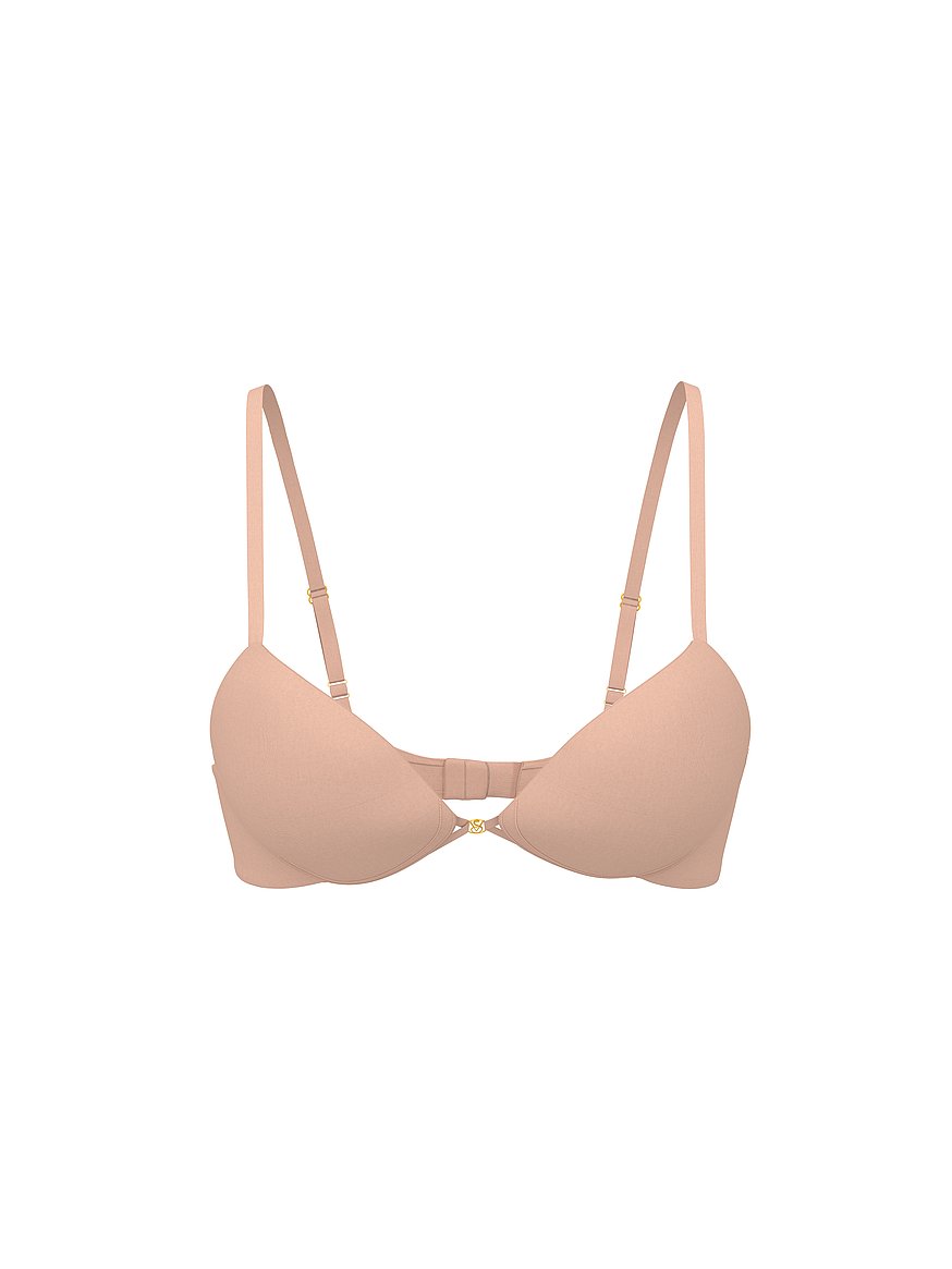 Smooth Lightly Lined Plunge Demi Bra