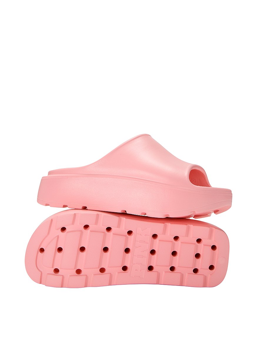 Buy Platform Slide Sandals, Petal Pink - Order Shoes online - PINK US