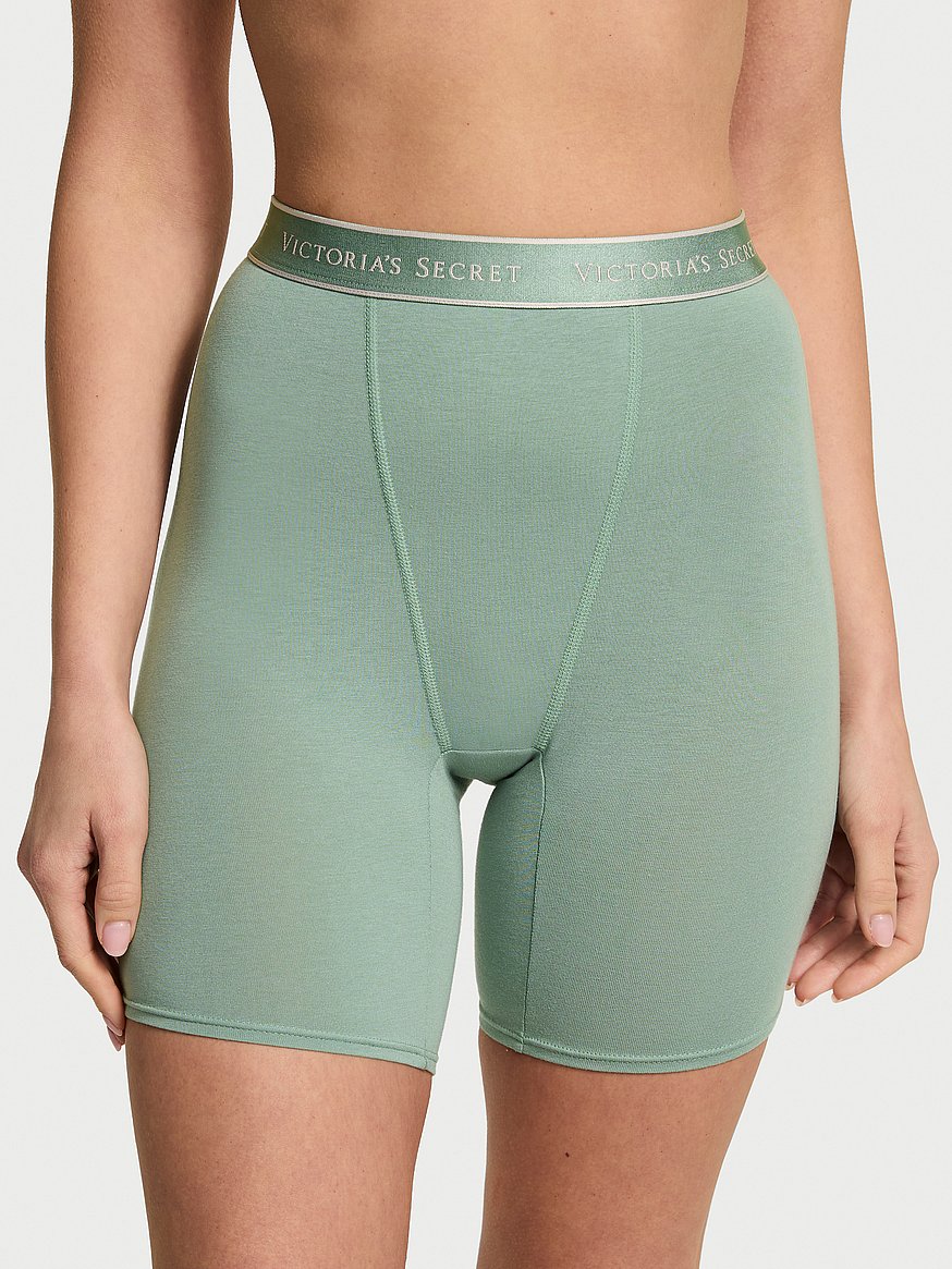 Logo Cotton High-Waist Boxer Brief