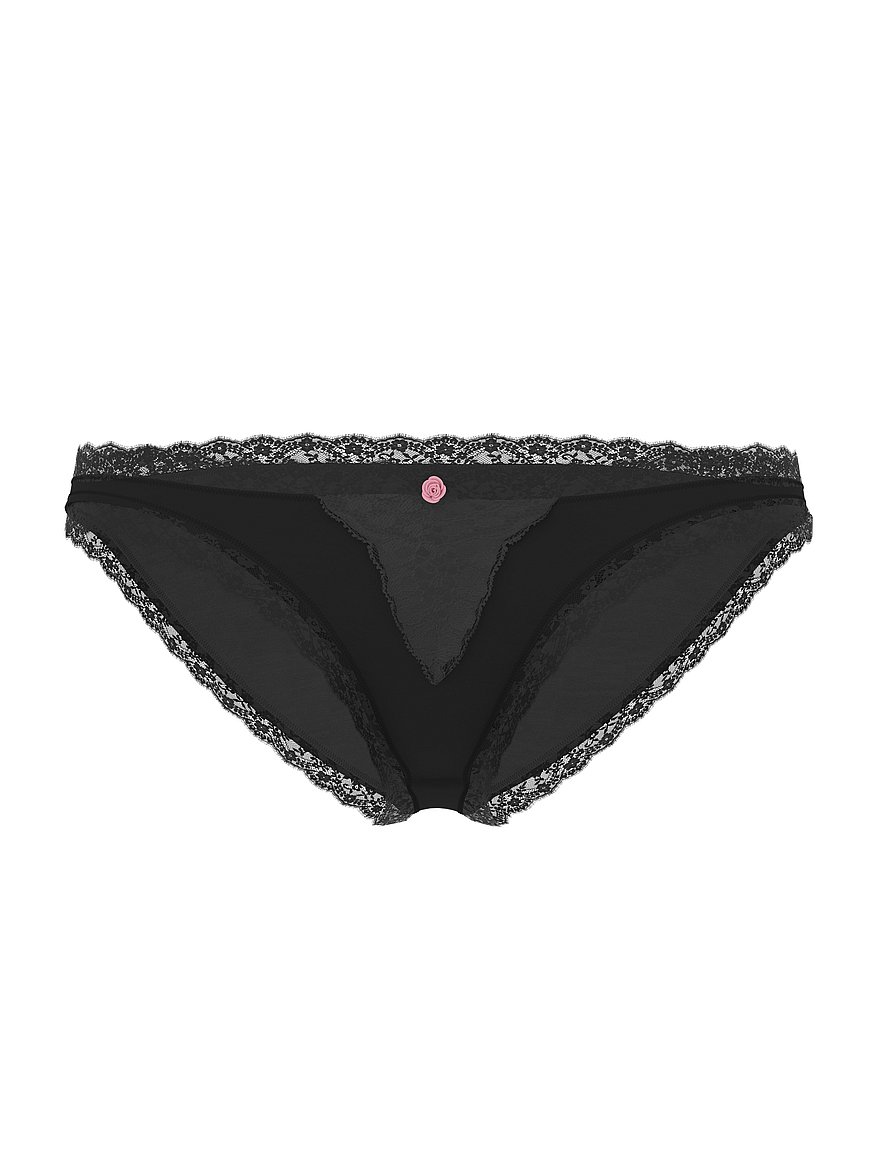 Lace-Trim Bikini Panty