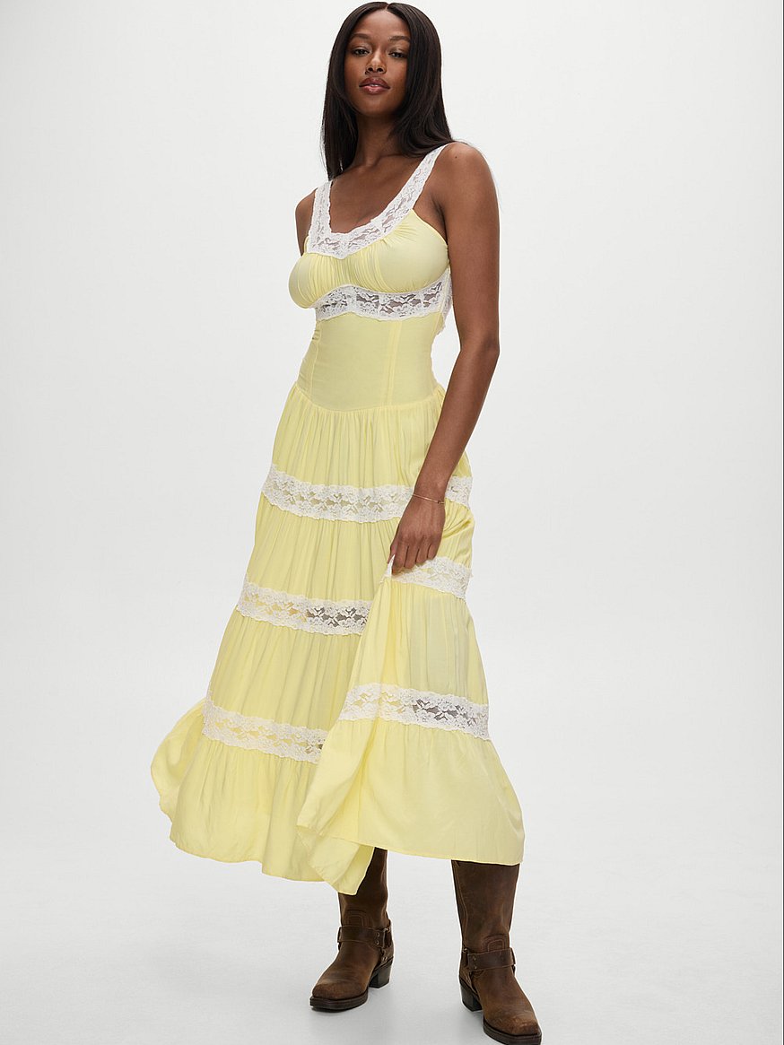 ruffle dress mini Pq Swim Marie Ruffle Dress