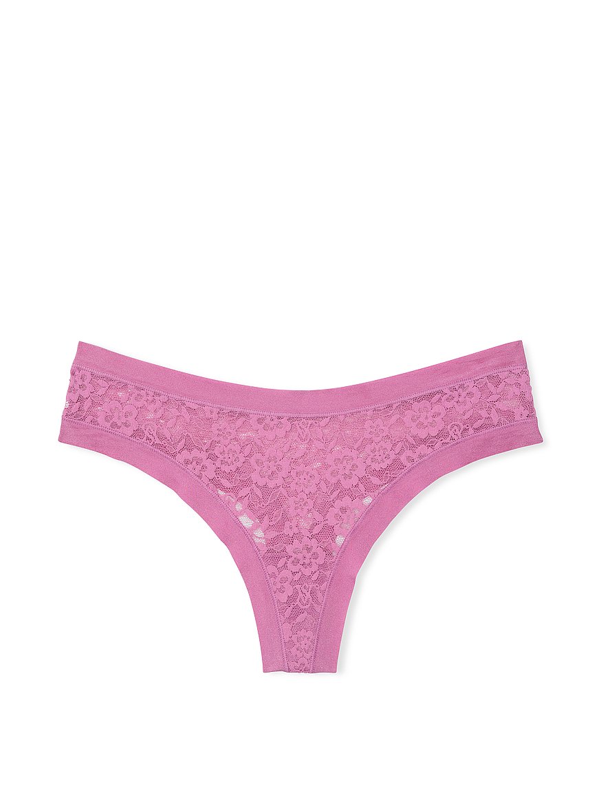 No-Show Lace Thong Panty