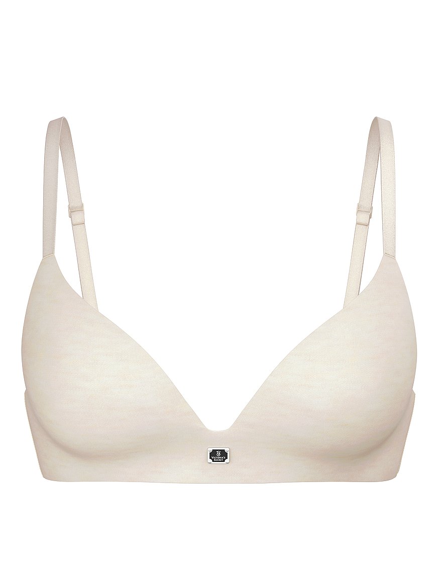 Cotton Logo Hardware Lightly Lined Wireless Bra