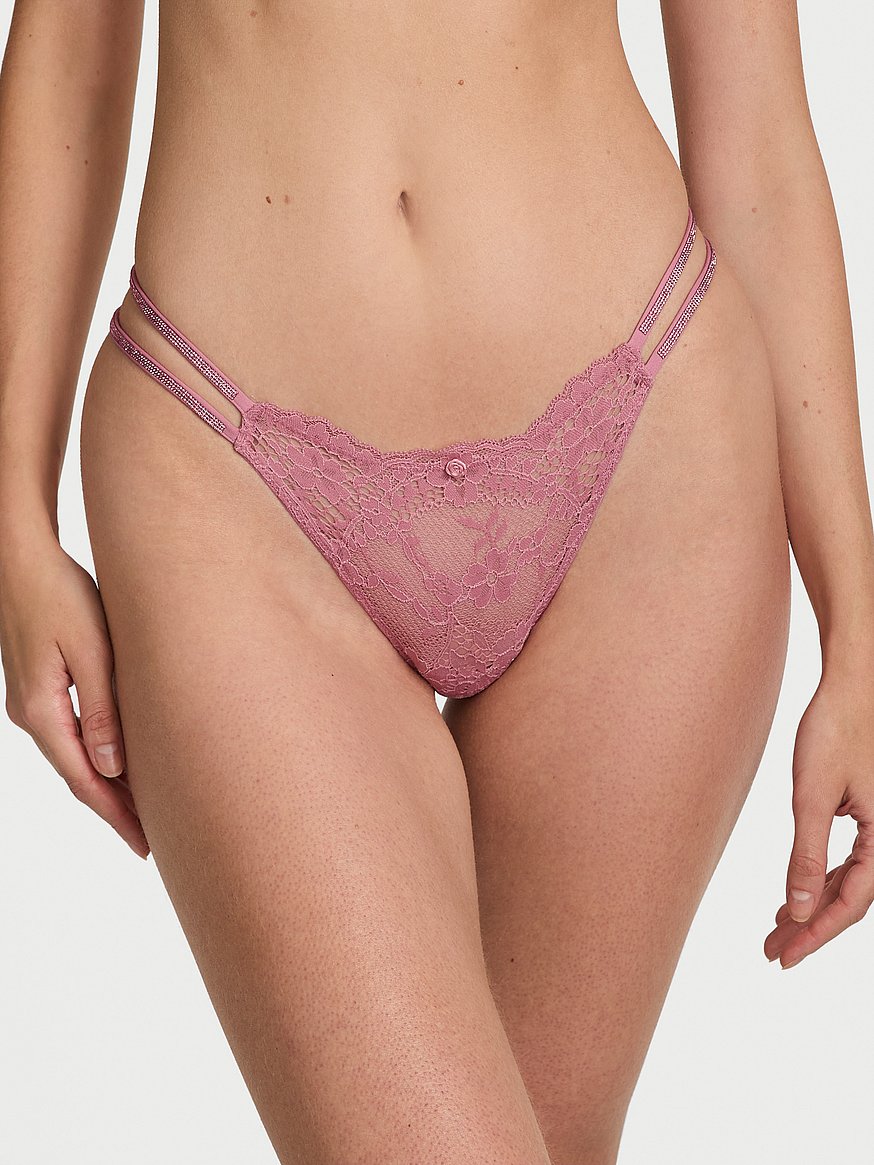 Twinkle Strap Lace Brazilian Panty