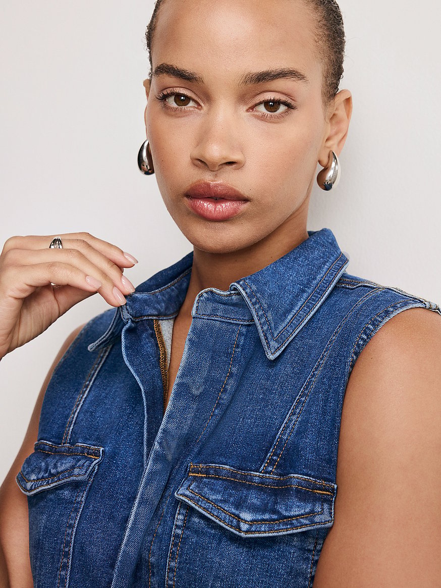Buy Fit For Success Sleeveless Mini Dress, Indigo - Order Dresses online -  Victoria's Secret US