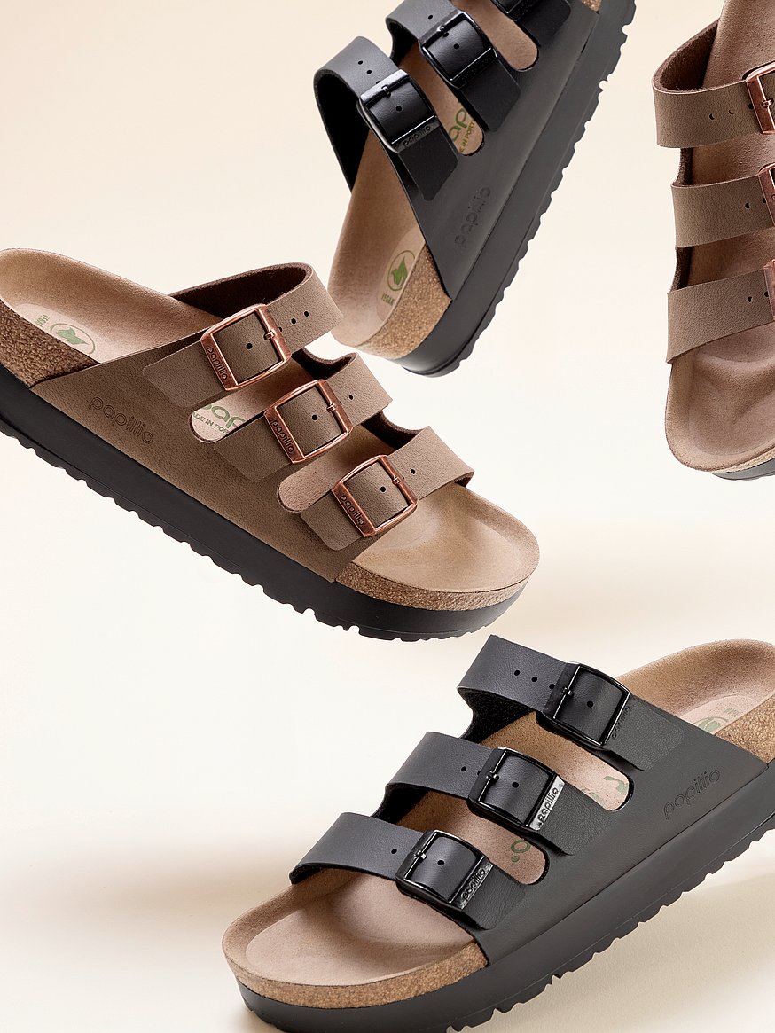 Buy Florida Platform Flex Vegan Sandals, Mocha - Order Shoes