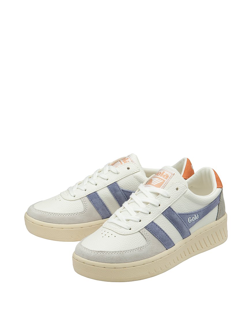 Buy Grandslam Trident Sneakers, White/Lavender/Terracotta - Order