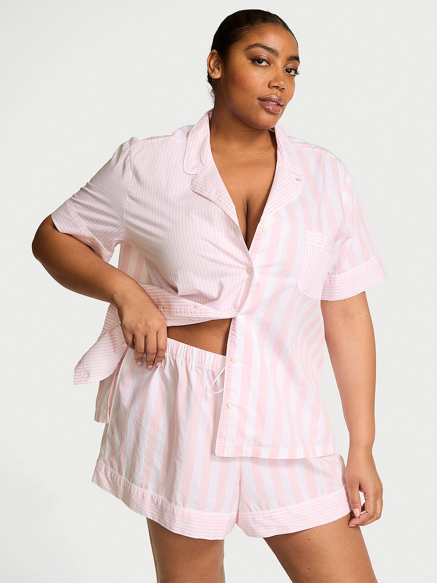 Normann Ladies Short Sleeve Pajama Set - Ethnic Print, Plus Sizes Available, 100% Cotton - View #6