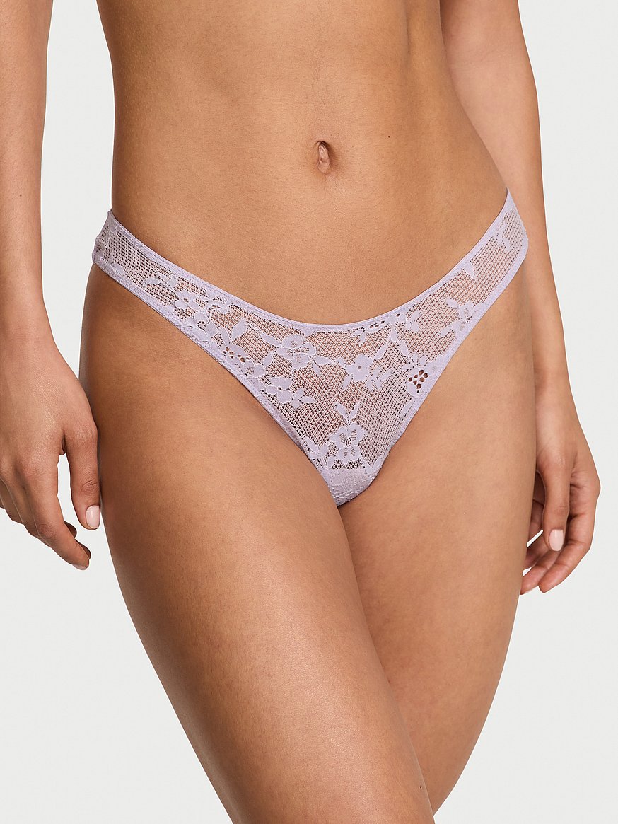 Twinkle Butterfly Lace Open-Back Brazilian Panty