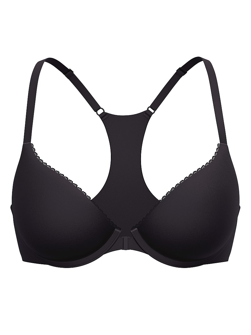 Smooth Lightly Lined Front-Close Full-Coverage Bra