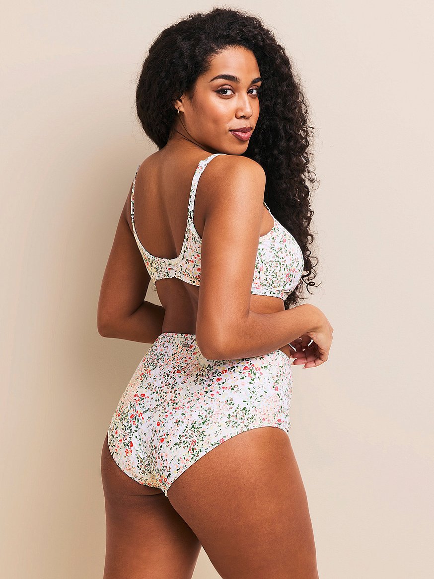 Buy Valcea High-Waist Swim Bottom, Garden Party - Order Bikini