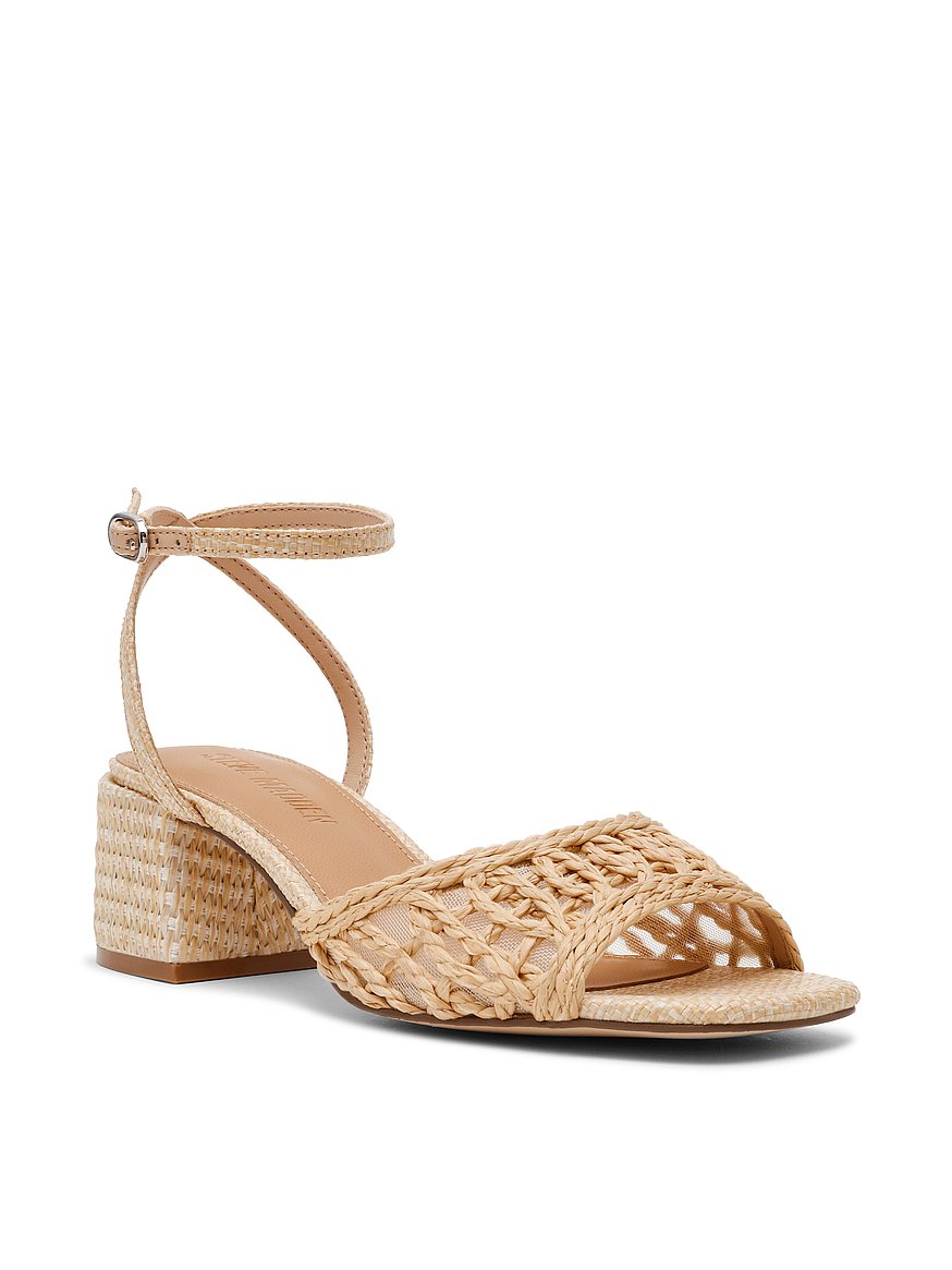 Buy Soleil Raffia Sandals, Beige - Order Shoes online - PINK US