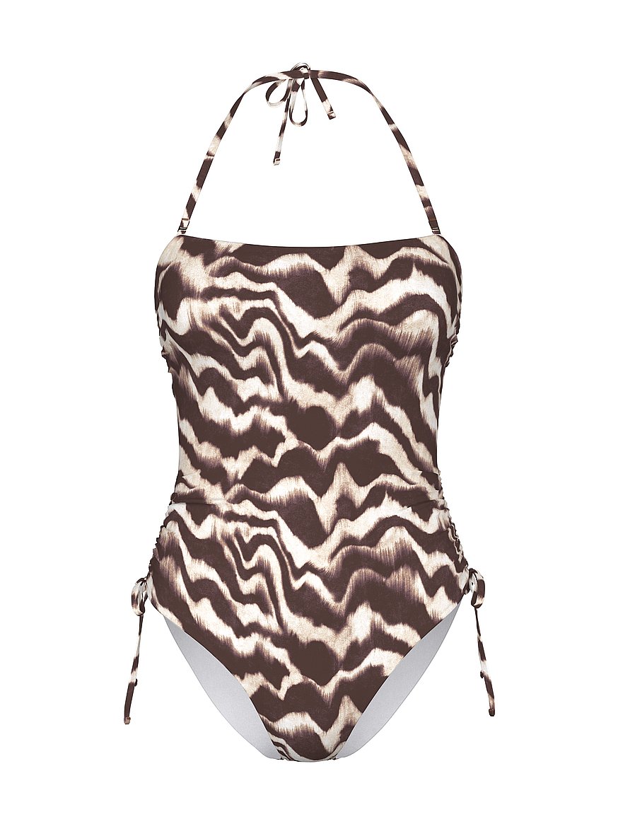 Essential Strapless Ruched One-Piece Swimsuit