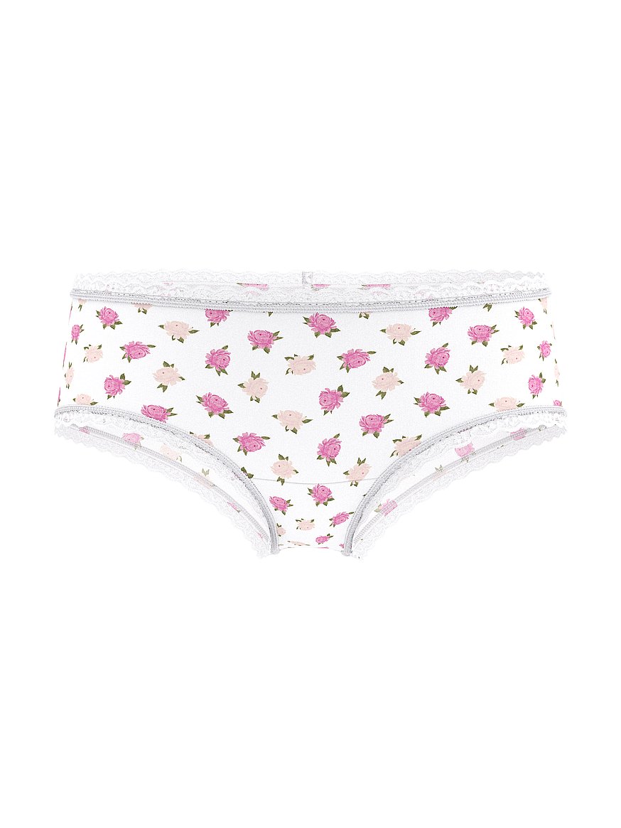 Cotton Lace-Waist Cheeky Panty