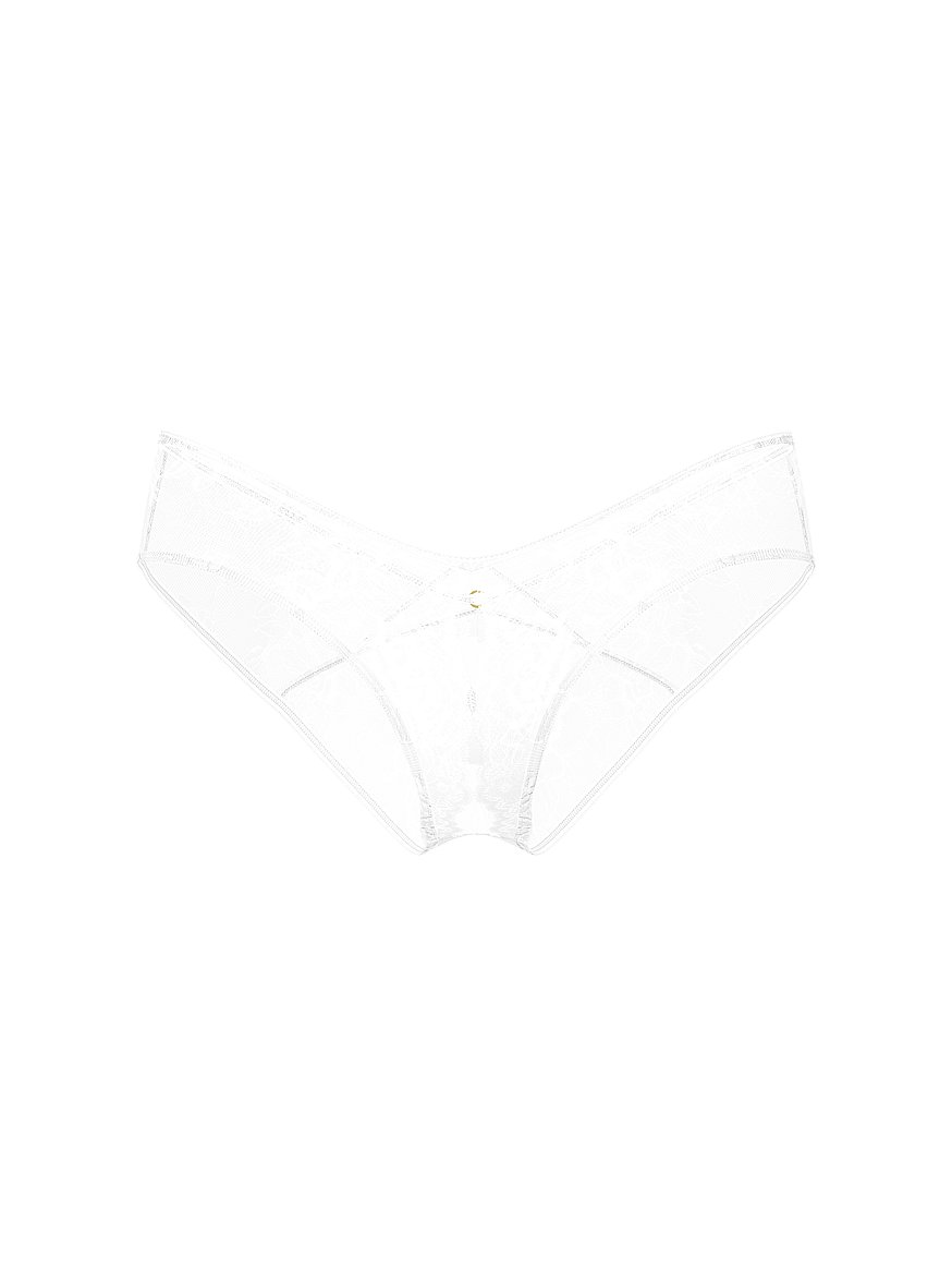 Rose Lace Crotchless Cheeky Panty