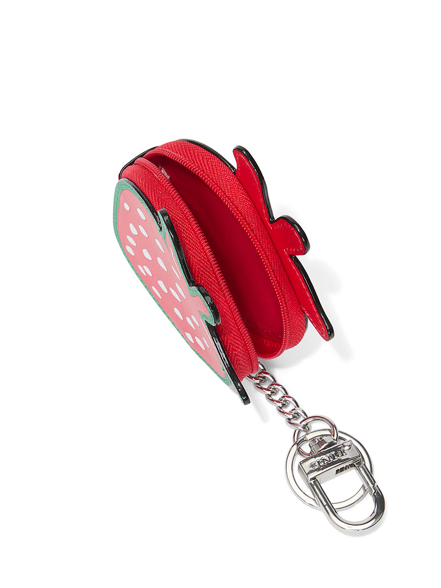 Buy Zip Pouch Keychain Charm, Strawberry/Bright Vermillion - Order
