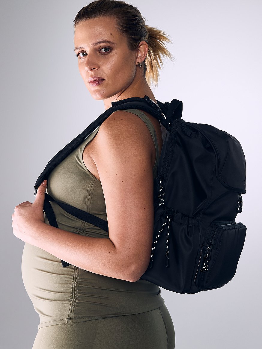 Victoria\'s Secret VSX Black Backpack for Women Vegan leather backpack VICTORIA main image 4