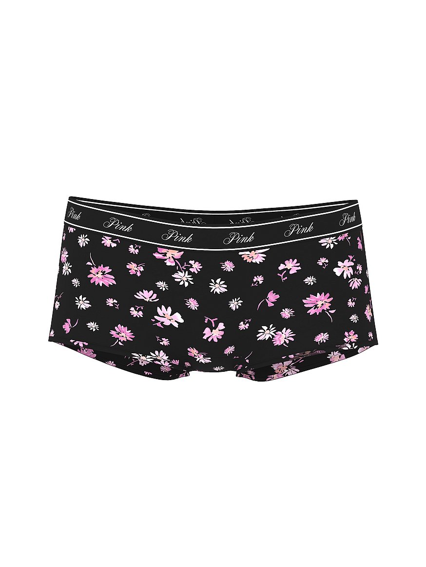 Logo Cotton Shine Boyshort Panty