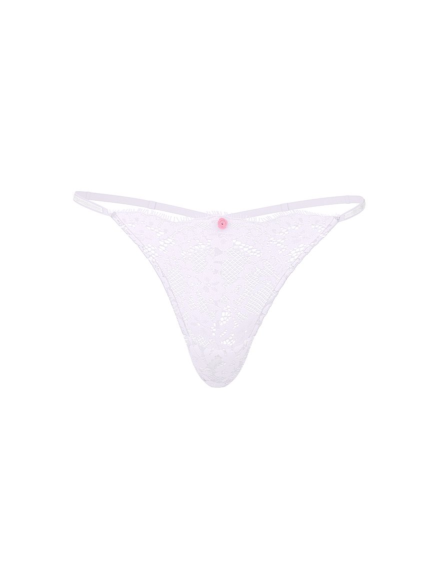 Twinkle Strap Lace V-String Panty
