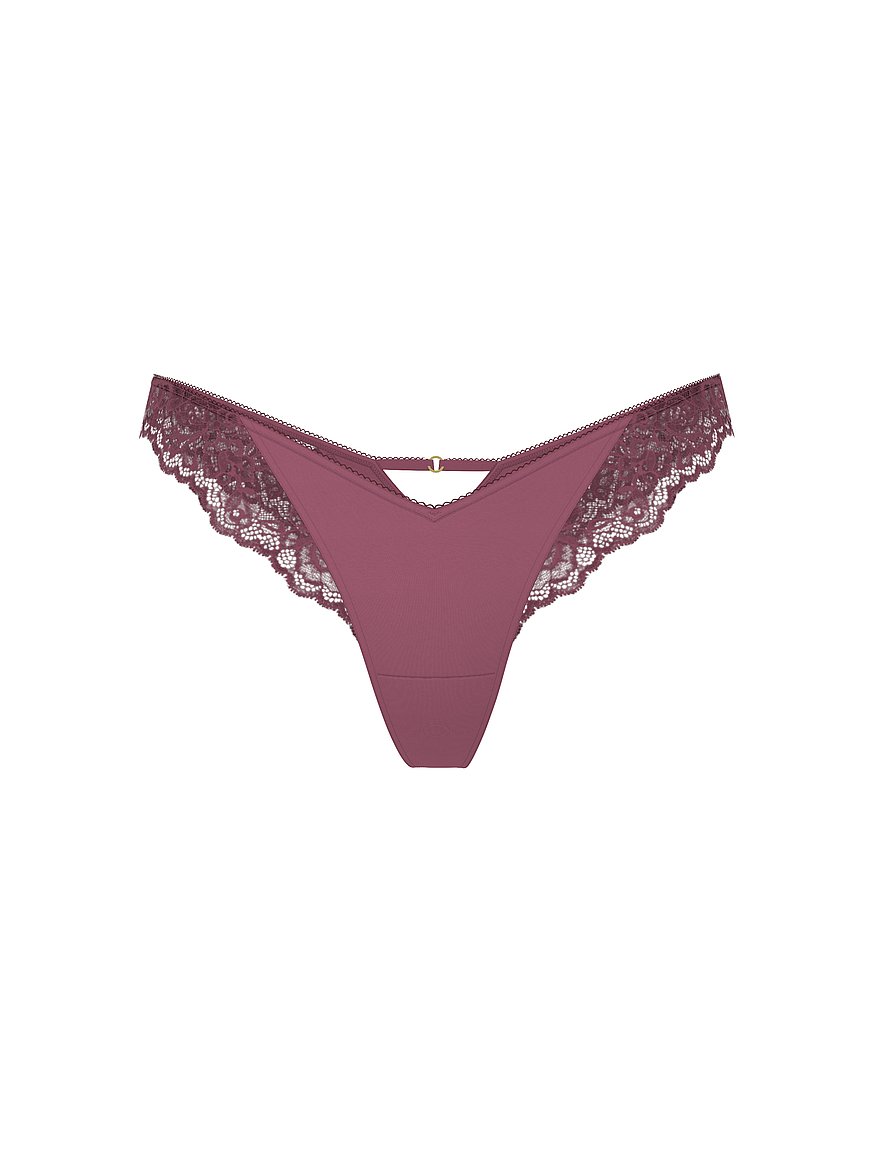 Icon by Victoria's Secret Icon Lace Adjustable Thong Panty