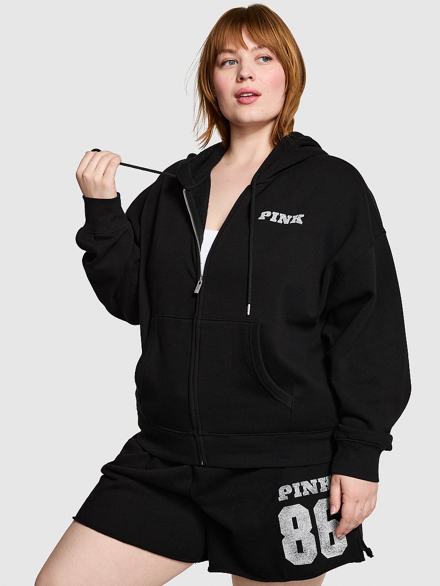 Buy Campus Fleece™ Full-Zip Hoodie, Pure Black - Order Hoodies
