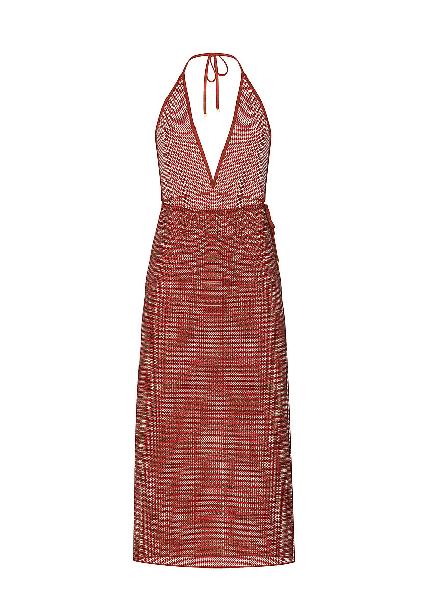midi satin dresses for women Champagne Satin Midi Dress - After Party Style - A-Line Skirt & Sexy Side Slit