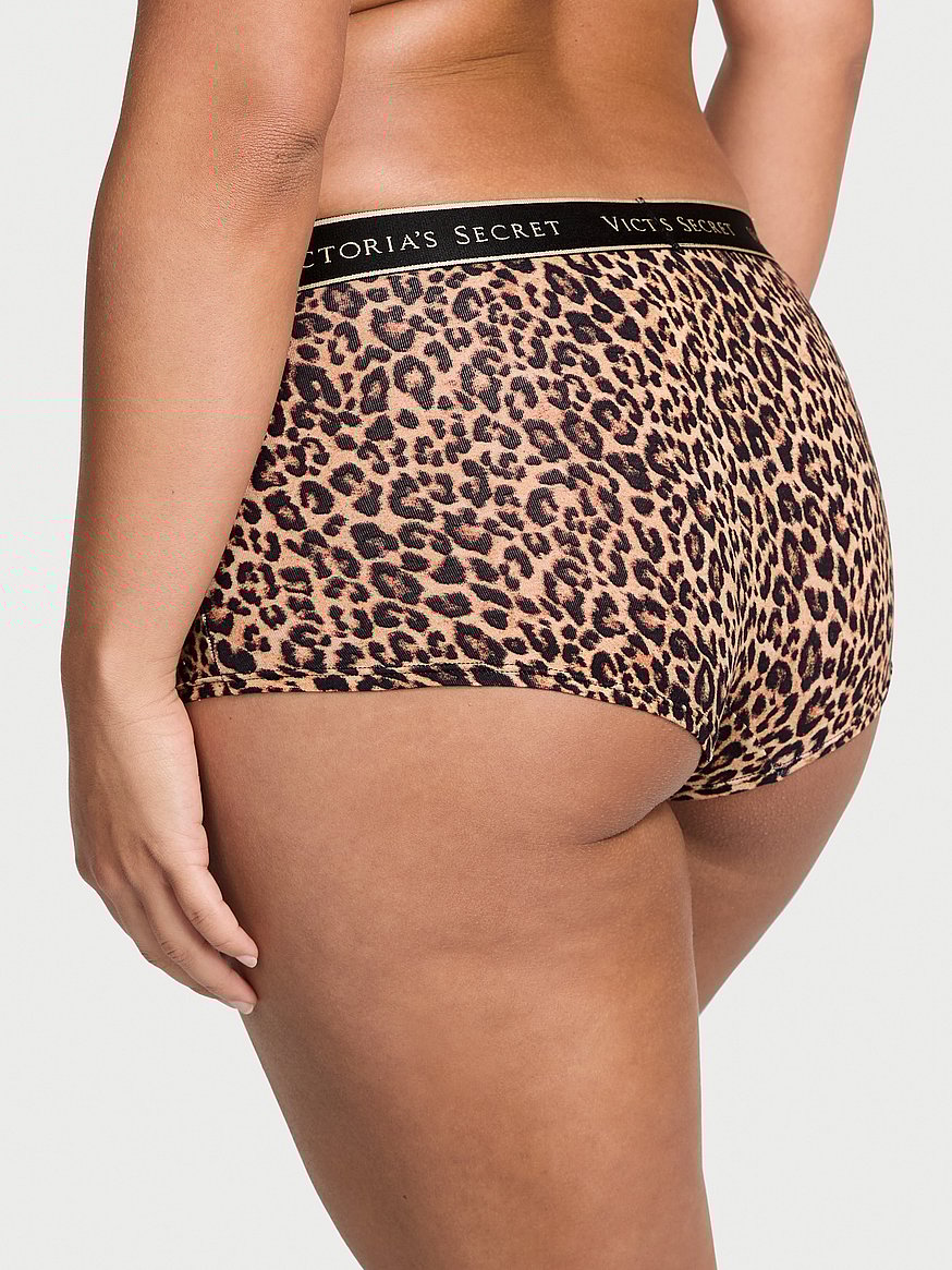 Logo Cotton Boyshort Panty