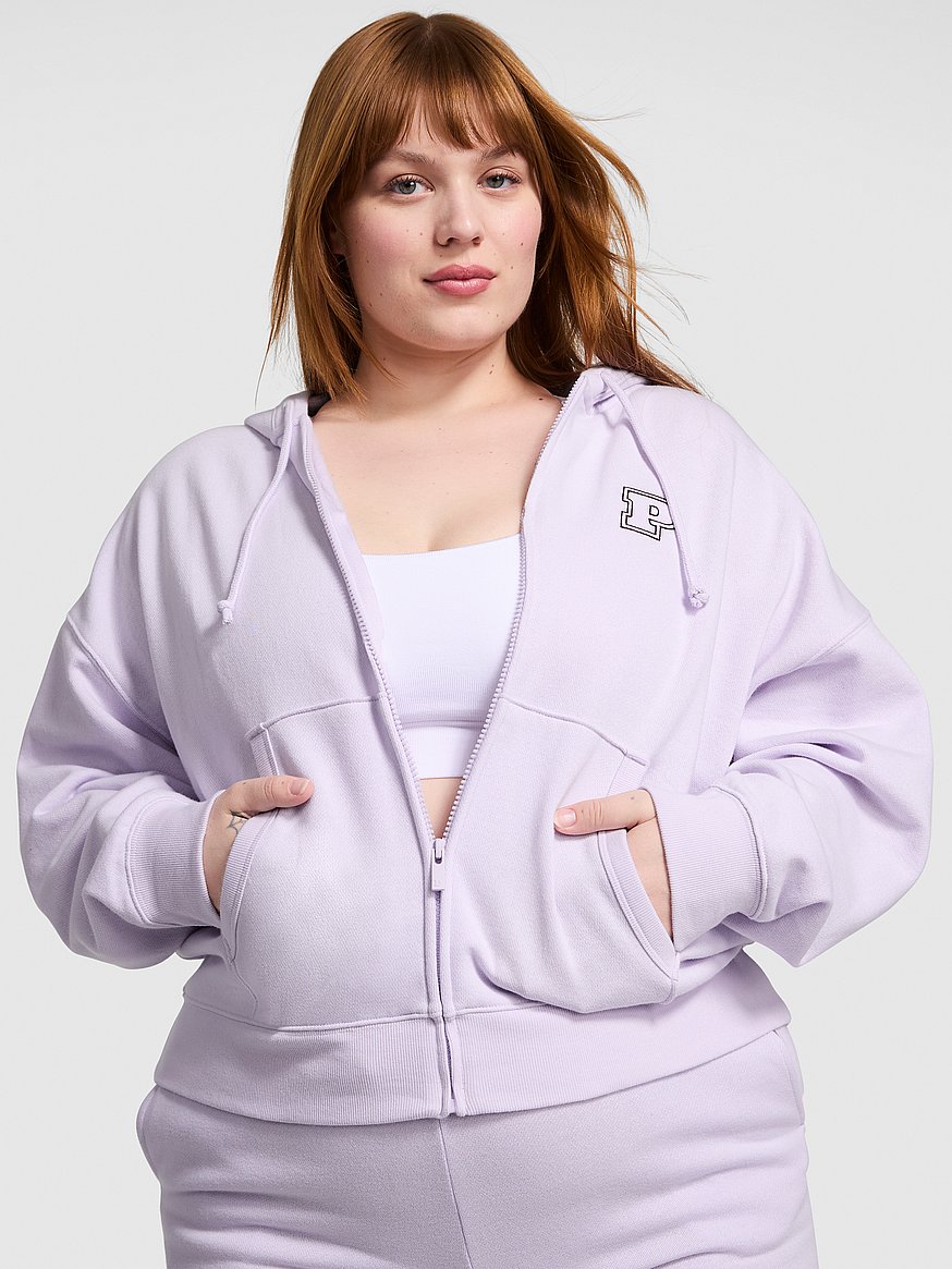 Ivy Park Hoodie Lavender Buy Ivy Fleece Campus Full-Zip Hoodie