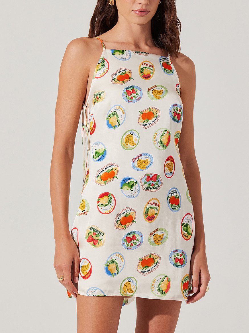 Buy Samira Dress, Ivory Fruit Cocktail - Order Dresses online
