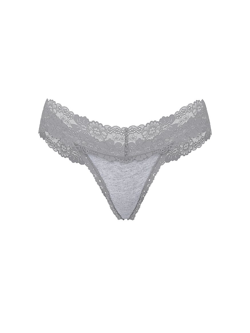 Wink Lace-Trim Thong Panty
