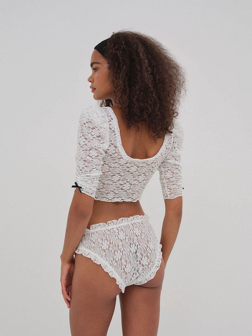 Sally Stretch Lace Thong Panty