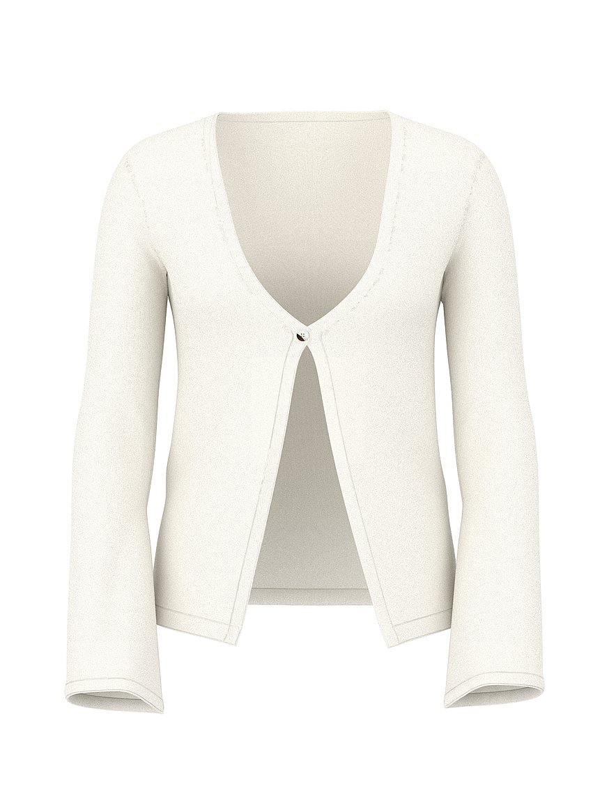 One-Button Knit Cardigan