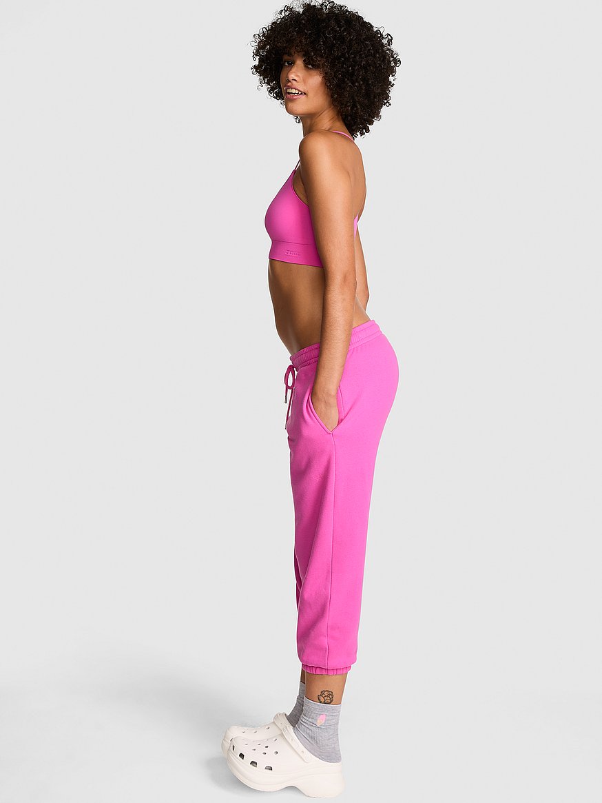 Buy Ivy Fleece Capri Jogger Sweatpants, Pink Gossip Order