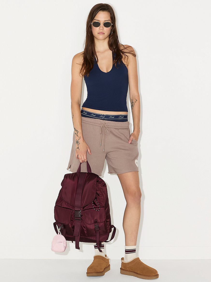 Buy Nylon Cargo Backpack, Wild Rose - Order Bags online - PINK display picture 2
