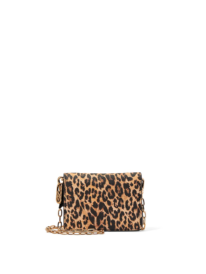 Buy Convertible Chain Wallet, Leopard - Order Small 