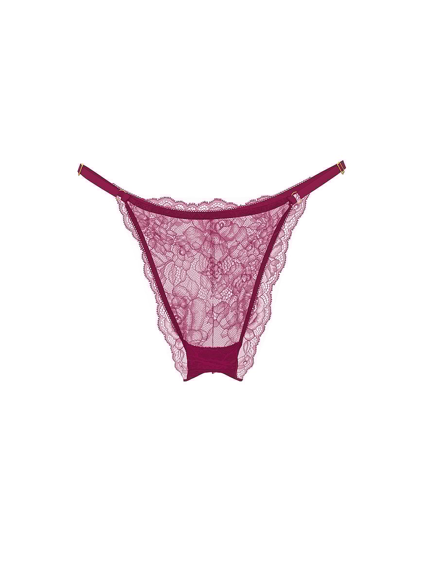 Rose Lace Adjustable Brazilian Panty