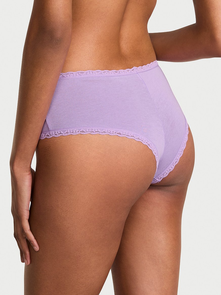 Cotton Lace Bow Cheeky Panty